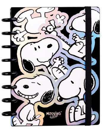 Cuaderno Con Sistema A Discos Tamaño A5 De Snoopy - MOOVING - 1721134