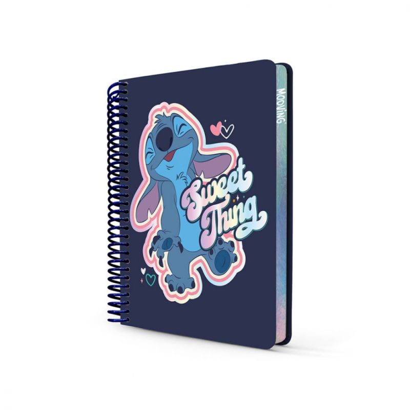 Cuaderno Premium De 96 Hojas Tamaño Medio Oficio De Stitch - 1231244- MOOVING