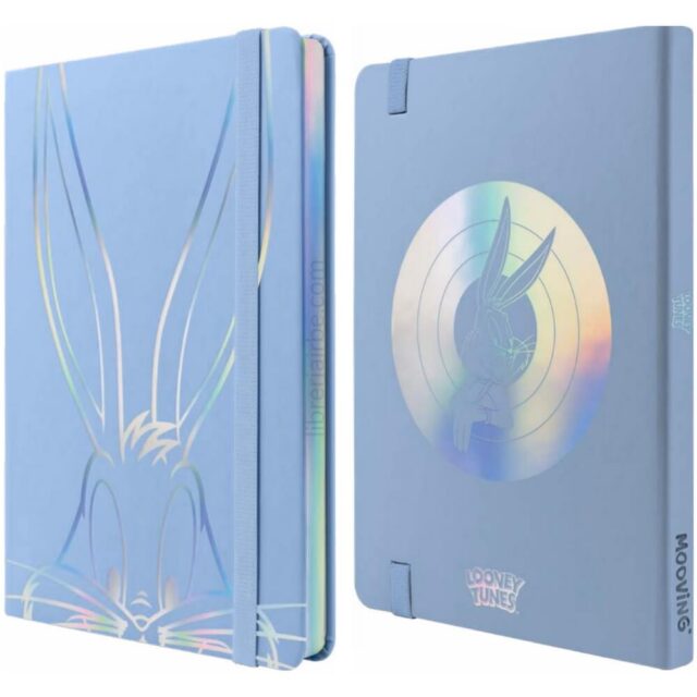 Libreta De 96 Hojas Rayadas/Colores Tamaño A5 Con Tapa Dura De Looney Tunes - 1246231 - MOOVING