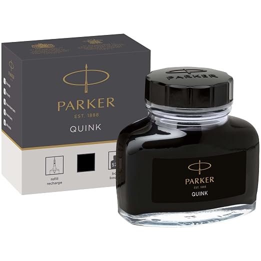Tinta en Botella Para Pluma Fuente 57ml Negro - 1950375 - PARKER
