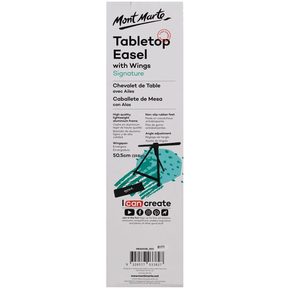 Caballete de Mesa de Aluminio Con Alas - MEA0038 - MONT MARTE