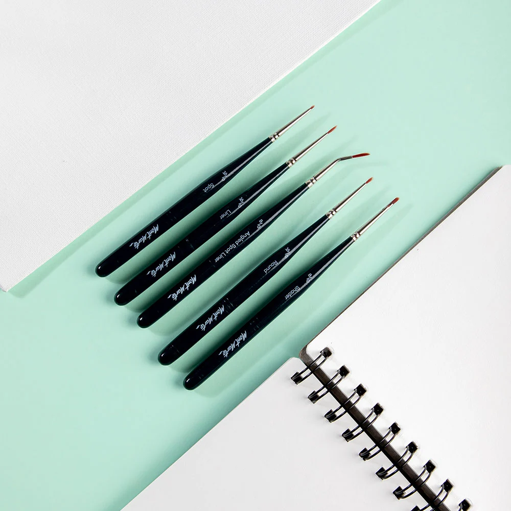 Set de 5 Pinceles Para Pequeños Detalles - BMHS0033 - MONT MARTE