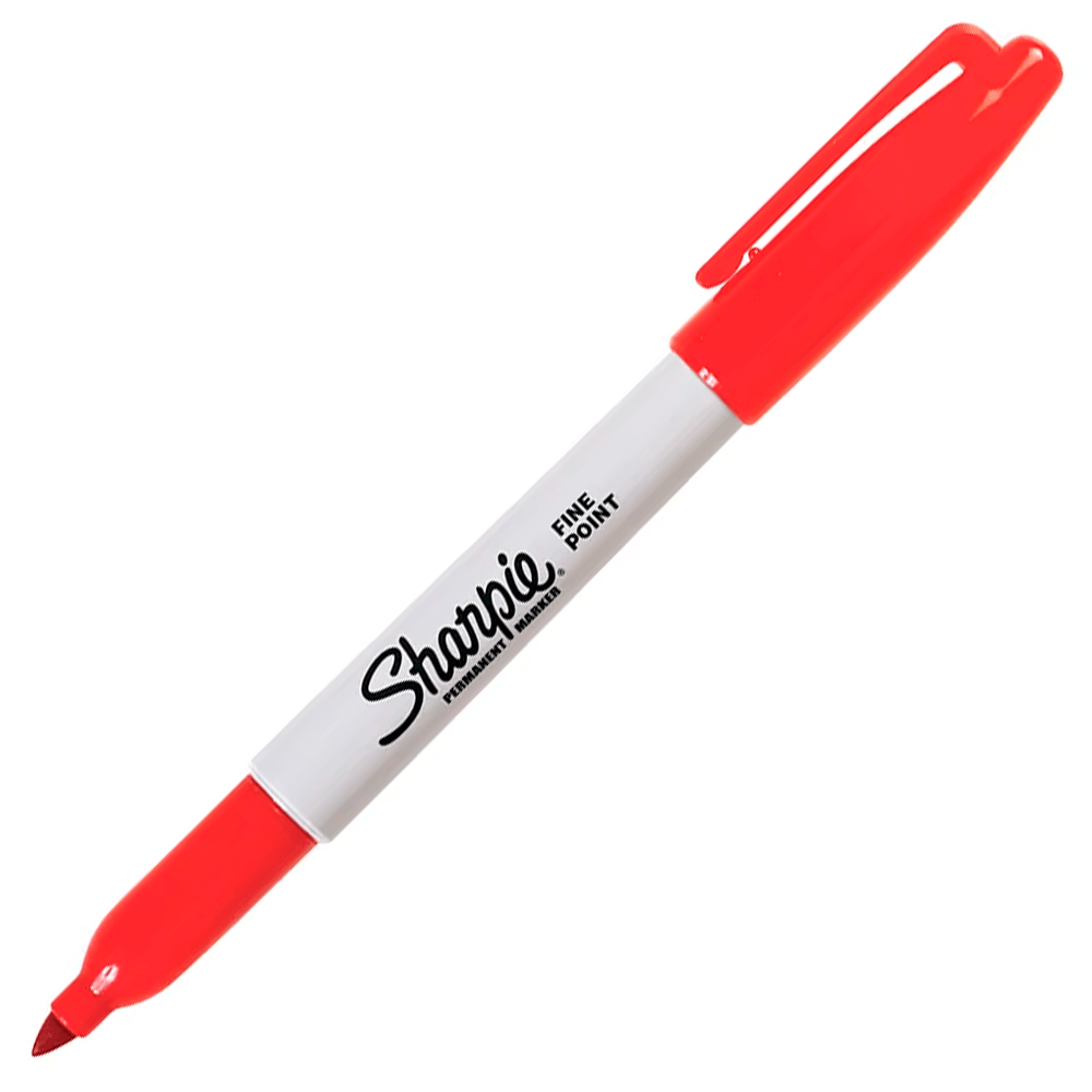 Unidad Marcador Permanente Rojo Punta Fina - 30002 - SHARPIE
