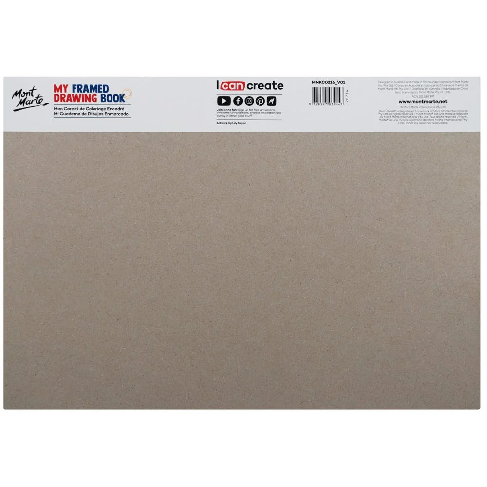 Cuaderno de Dibujo Enmarcado Tamaño A4 - MMKC0216 - MONT MARTE