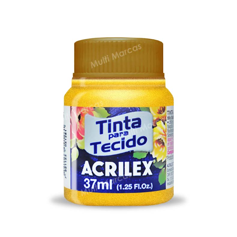 ACRILEX PARA TELA COLOR AMARILLO METALIZADO