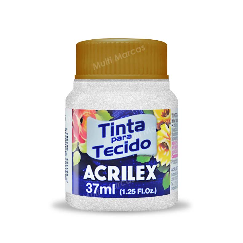 ACRILEX PARA TELA COLOR BLANCO METALIZADO