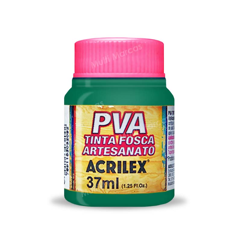  PINTURA ACRILEX PARA ARTESANÍA PVA  COLOR VERDE BANDERA - 511