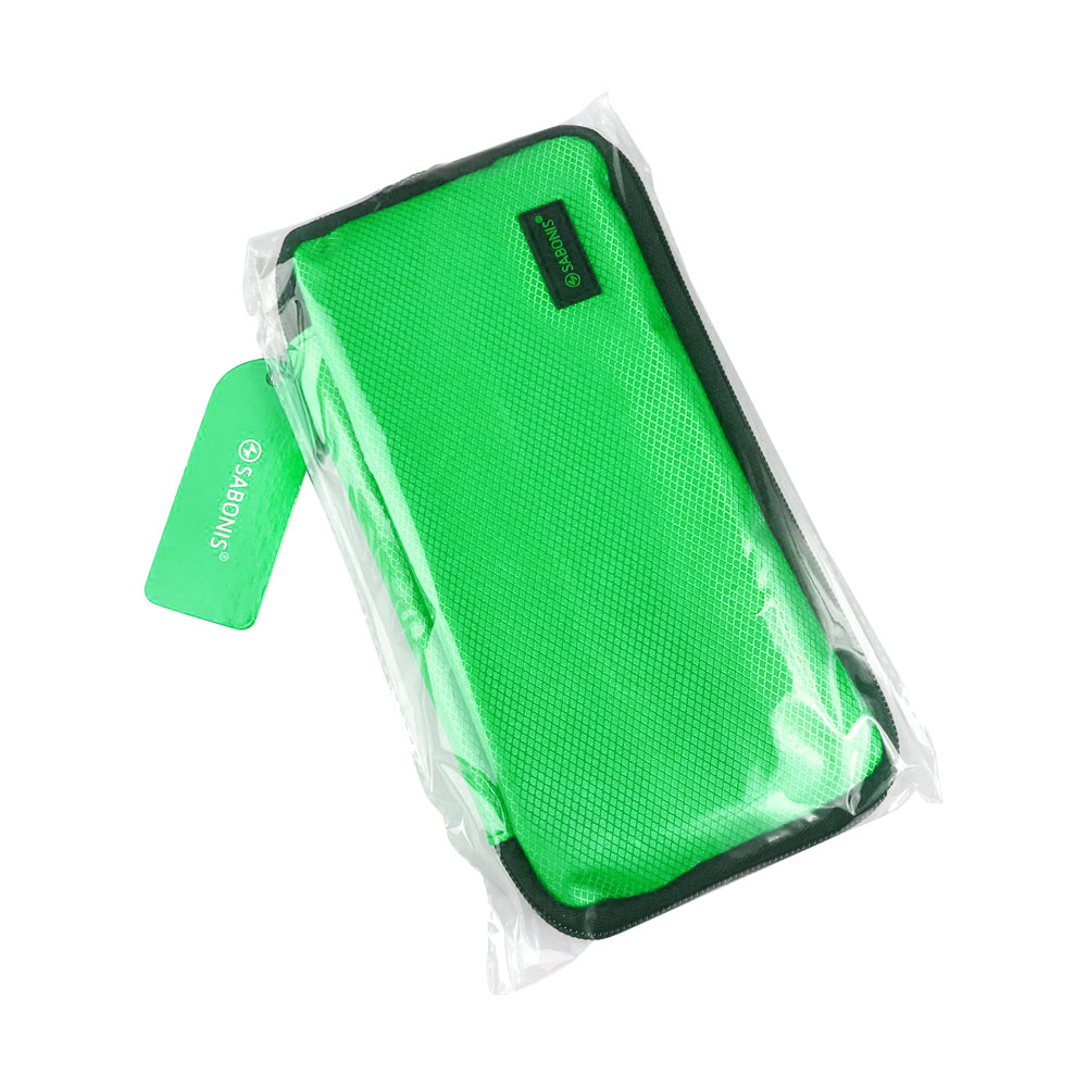 Estuche de 1 Cierre y 2 Compartimientos Simples 501-2 - Verde - SABONIS