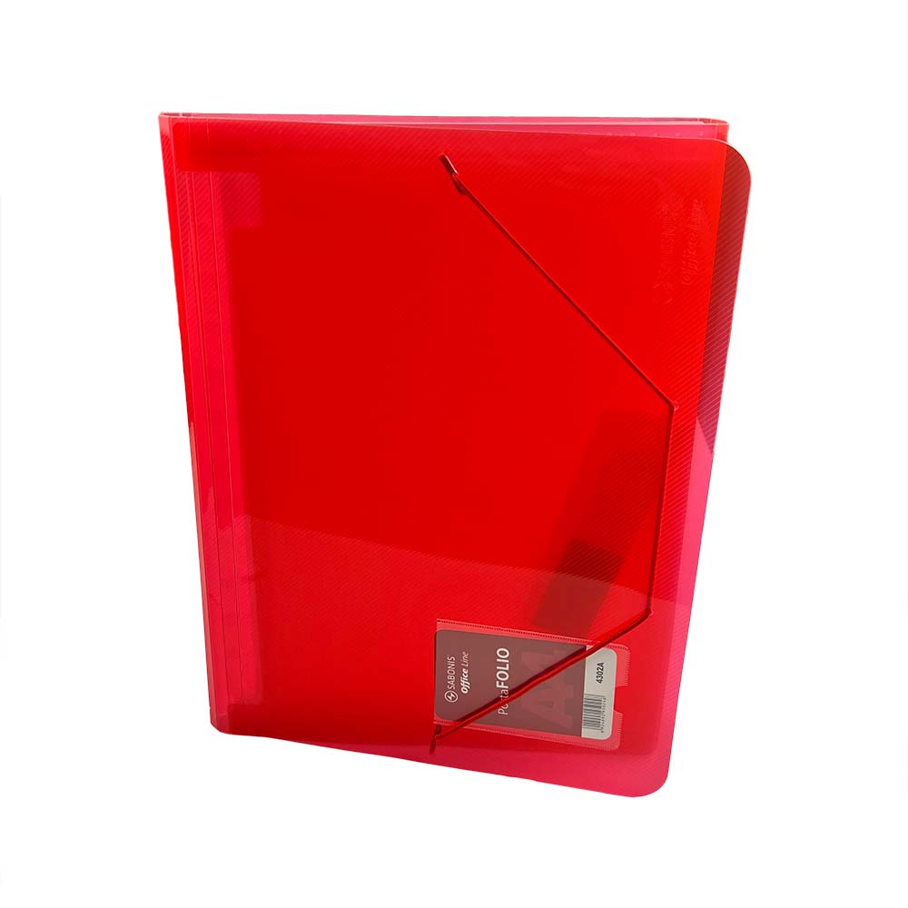 PORTAFOLIO ORGANIZADOR CON ELÁSTICO TAMAÑO A4 SABONIS 4302A