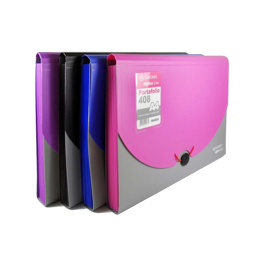 PORTAFOLIO ORGANIZADOR TAMAÑO A4 SABONIS M408A