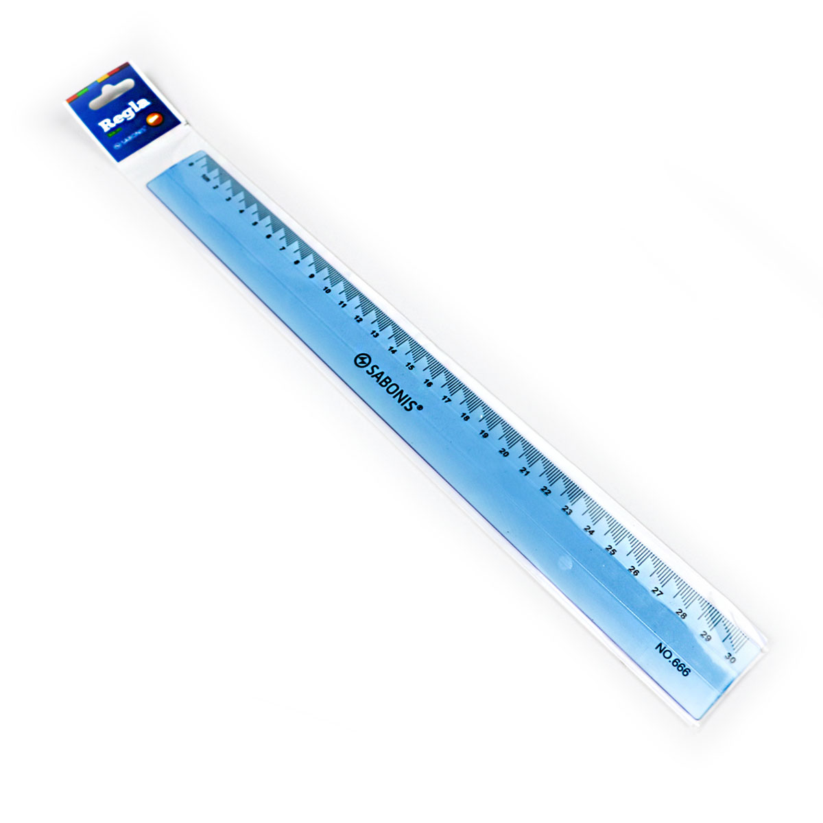 Regla de Plástico de 30 cm  - 666 - SABONIS