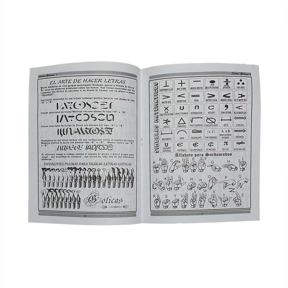 FOLLETO DE LETRAS GÓTICAS