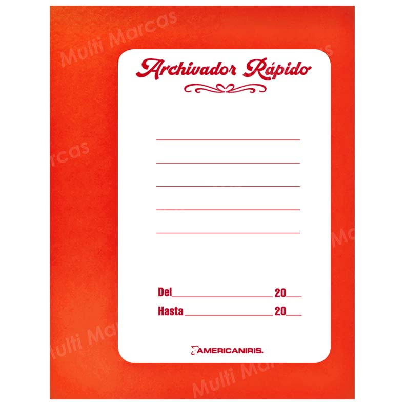 Archivador Rápido Tamaño Oficio Con nepaco / Fastener de Plástico