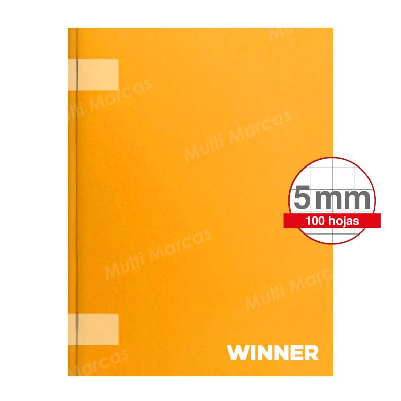Cuaderno Empastado Winner Tamaño Carta de 100 Hojas