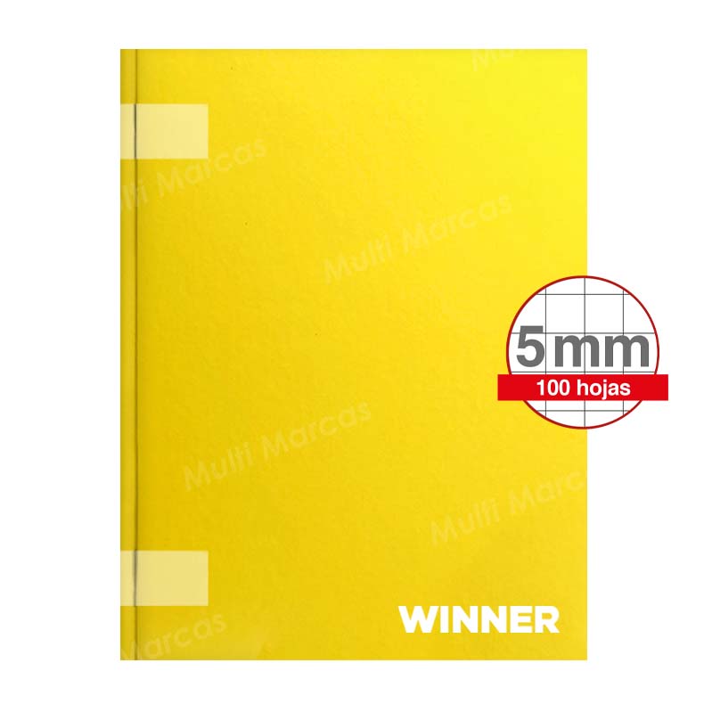 Cuaderno Empastado Winner Tamaño Carta de 100 Hojas