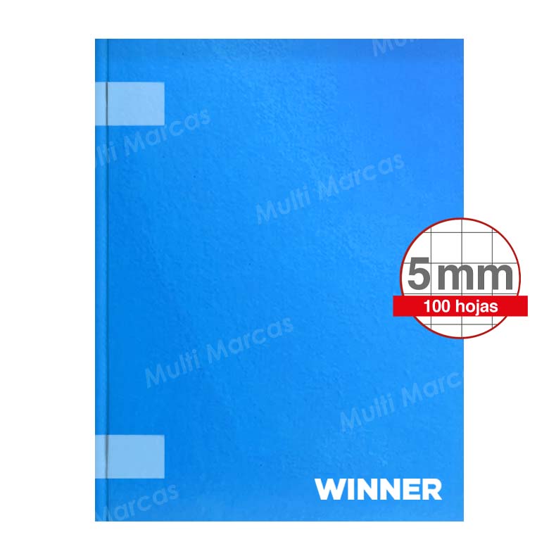 Cuaderno Empastado Winner Tamaño Carta de 100 Hojas