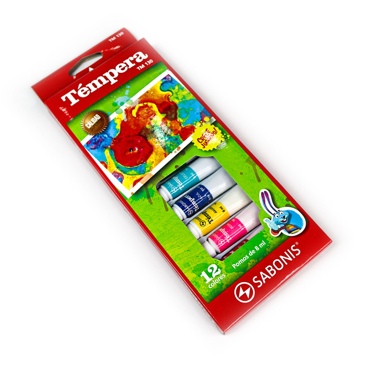 Set de 12 Colores de Temperas - TM130 - SABONIS