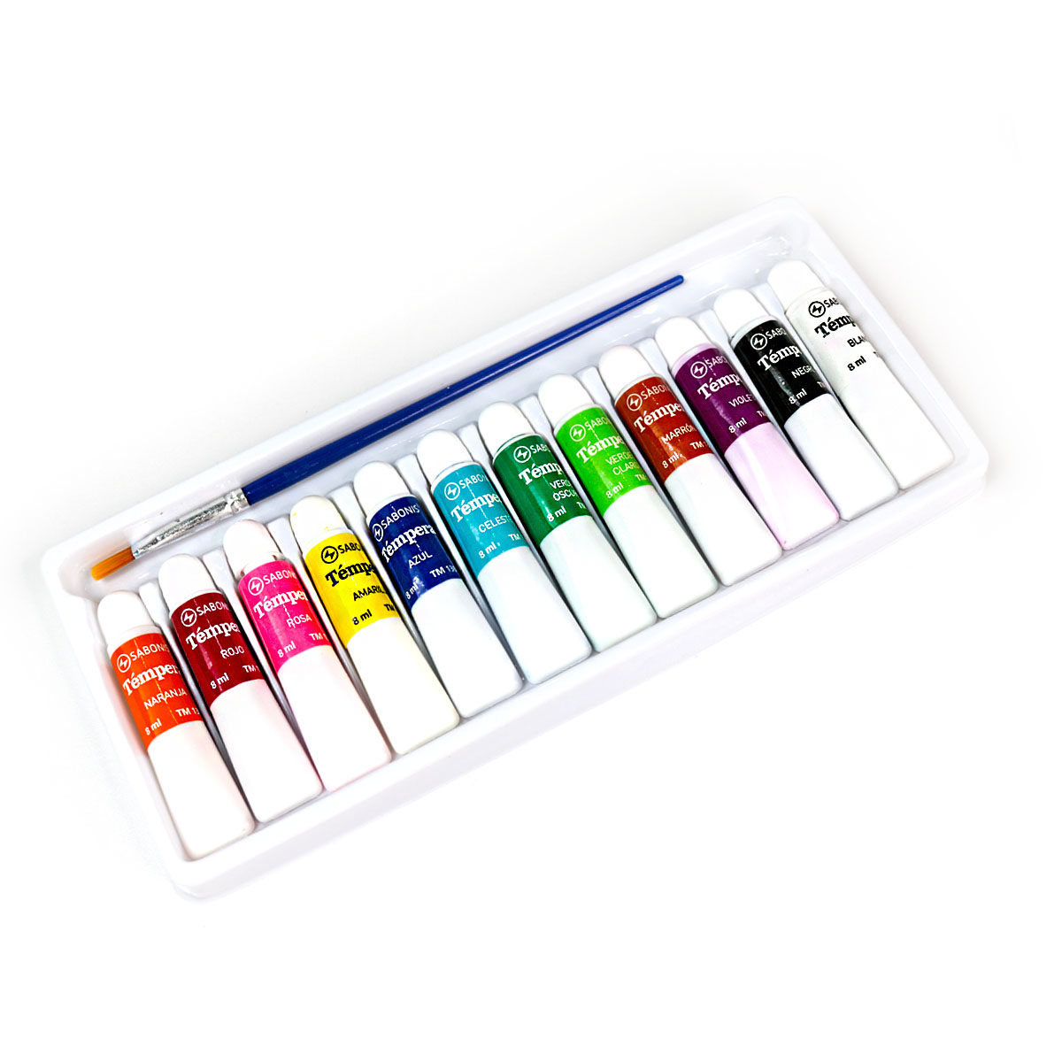 Set de 12 Colores de Temperas - TM130 - SABONIS