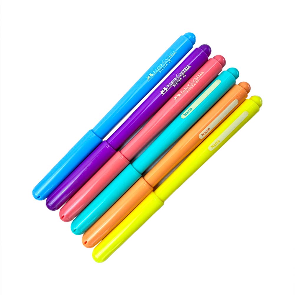 Set de 6 Marcadores (Plumones) Pasteles FABER CASTELL 555303