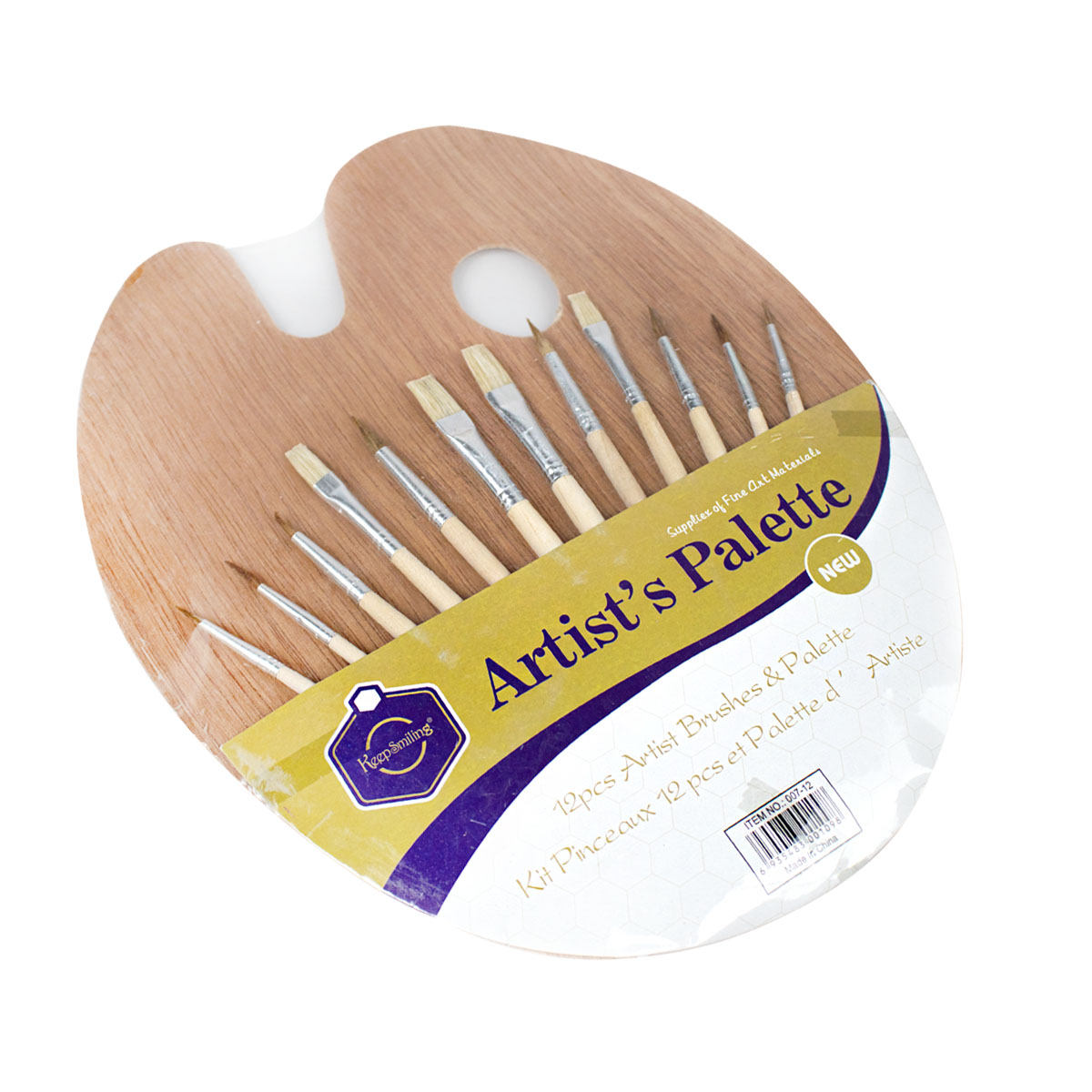 Pinceles para Artista + Paleta Keep Smiling