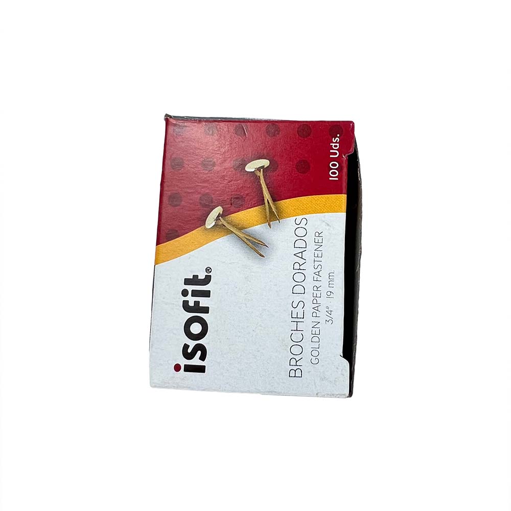 Set de 100 Broches dorados 3/4