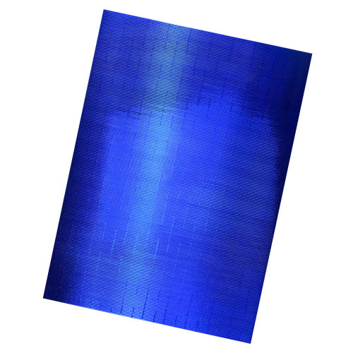 Cartón Corrugado Metalizado Azul 50x70cm