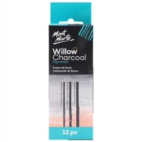 Set de 12 Palitos Carboncillo de Sauce Mont Marte MCG0057