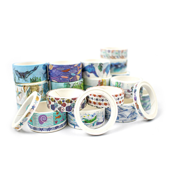 Set de 20 Washi Tape (Cinta Adhesiva con diseño) MPC1720