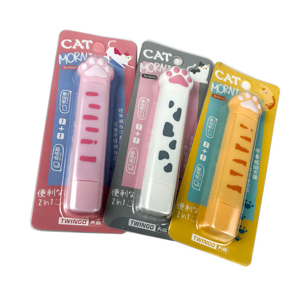 Corrector en cinta y cinta de doble contacto de patita de gato - TG-B813A - Twingo