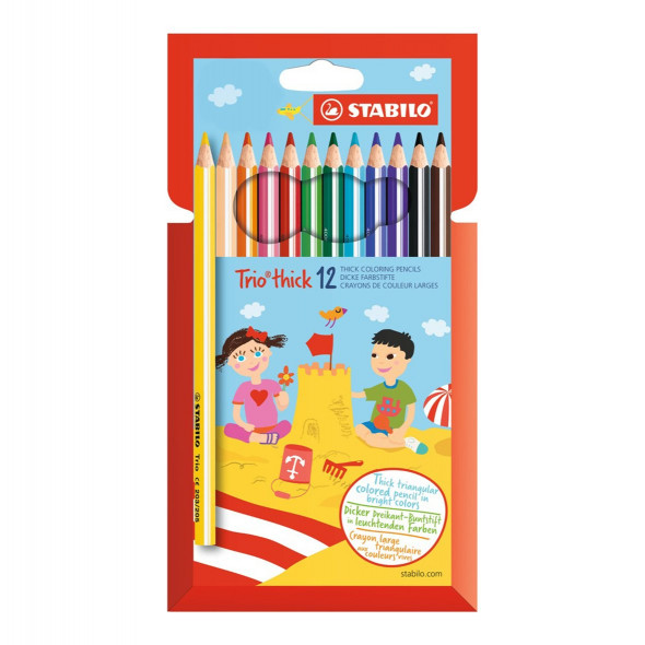 Lápices de Color Jumbo Trio thick STABILO 203/12-01