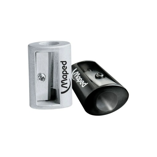 Sacapuntas / Tajador - Satellite / Satélite Metálico, Color Gris / Negro -  De 1 orificio - 534019 - Maped