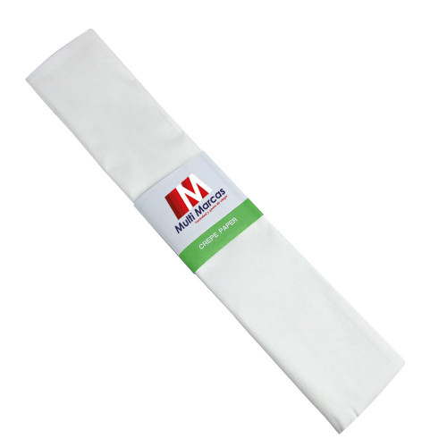 Rollo de Papel Crepé (50 x 150 cm) Blanco