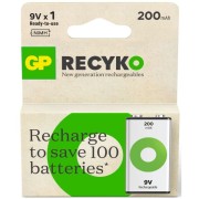 Bateria 9V Recargable de 200 mAh - GP
